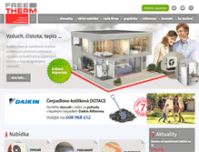 Tablet Screenshot of free-therm.cz